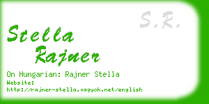 stella rajner business card